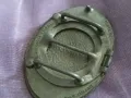 Метална маркова тока американска винтидж BevBuckle The  Beer buckle отлична 112х87х22мм, снимка 6