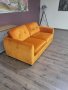 Оранжев диван от плат двойка с функция сън, снимка 6