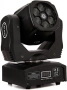 Преносими LED сценични светлини с движеща се глава и управление (6x12W + лазер), снимка 2