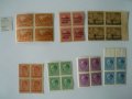 Чисти пощенски марки в каре от Царство България
