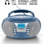 Karcher RR 5025 portable CD radio (CD player, FM radio, battery / AC, AUX-In) blue, снимка 1 - Аудиосистеми - 38781982