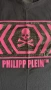 Дамска тениска Филип Плейн Philipp Plein с розов принт и камъни, снимка 3