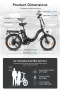 Сгъваемо електрическо колело SAMEBIKE CY20 FT 350W 36V 12Ah, снимка 9