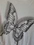 Асиметрична блуза с голо рамо с пеперуда , снимка 2
