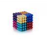 216 Магнитни Топчета (сфери) цветни 5 мм, в метална кутия , снимка 7