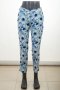 Дамски панталон в бяло и синьо с принт на цветя Moodo - XS, снимка 1 - Панталони - 42808539