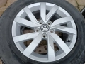 Лети джанти 16ки 5х112 VW + зимни гуми 215/60/16 Pirelli, снимка 4