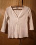 Нова M&S бяла блуза 3/4 ръкав с деколте M, снимка 1