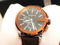 GUCCI G-Chrono XL Black Dial Brown Leather Men's Watch 44мм мъжки часовник като нов, снимка 1 - Мъжки - 39367413