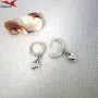 Обеци с платинено покритие 211256, снимка 2