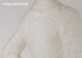 бял мек пуловер размер М нов, снимка 4