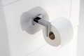 Нова хромирана стойка Държач за ролка тоалетна хартия стена баня, снимка 7