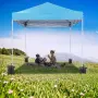 3x3м телескопичен pop-up навес с водоустойчива покривка и чанта, снимка 5