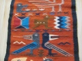 19век автентичен вълнен килим Централна Америка ,85х40см., снимка 3
