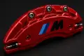Метални капаци за спирачни апарати M Power – BMW 1, 3, 5, X5, X6 – 4 броя, Червен, снимка 1
