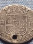 Сребърна монета 2 реала Филип пети Сеговия Испания 13780, снимка 5