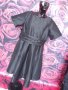 Елегантна черна разкроена рокля 3ХЛ, снимка 1 - Рокли - 36763524