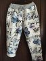памучен спортен панталон на цветя , снимка 1