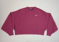 Nike NSW Fleece Cropped Sweatshirt оригинално горнище S Найк памук, снимка 1 - Спортни екипи - 39892980