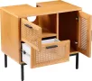 Дървен Шкаф за мивка COUCH 81885014 ратанова плетка шкаф за баня, снимка 4