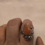 Авторска изработка масивен сребърен пръстен с карнеол, снимка 11