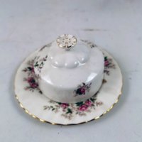 Съдинка за масло, Royal Albert Lavender Rose, снимка 1 - Сервизи - 39998825