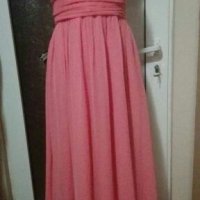 Разкошна дълга розова рокля СУПЕР ПРОМОЦИЯ👗💕40 р-р М👗💕арт.394, снимка 2 - Рокли - 29933858