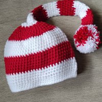 Ръчно плетени детски шапки от мека еко прежда, снимка 8 - Шапки, шалове и ръкавици - 38072222