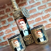 Патриотични бутилки за домашен алкохол - Ръчна изработка!, снимка 15 - Декорация за дома - 16871978