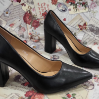 Moднид дамски обувки на ток модел: 6199 black , снимка 1 - Дамски обувки на ток - 44620449
