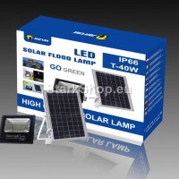  Соларен LED прожектор с панел – 150W, снимка 3 - Соларни лампи - 38417551