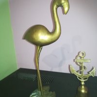 антики-колекция фламинго и котва с камбана, снимка 4 - Колекции - 30260953