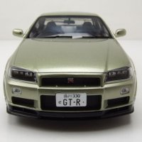 Nissan GT-R R34 1999 - мащаб 1:18 на Solido моделът е нов в кутия, снимка 7 - Колекции - 44474174