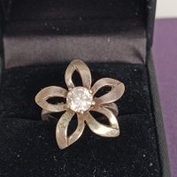 Красив сребърен пръстен с камък # К09, снимка 6 - Пръстени - 44389682