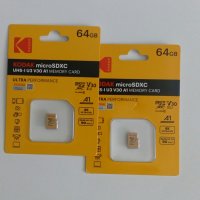 Микро sd карта, карта памет KODAK, 64 GB, 90 MB/секунда, снимка 4 - USB Flash памети - 40120609