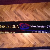 Барселона -Манчестър Сити мач от Шампионска лига 2015г футболен шал, снимка 9 - Футбол - 30345343
