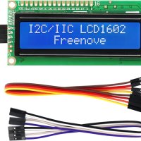 Дисплей FREENOVE I2C LCD 1602 двуредов, снимка 1 - Друга електроника - 44463138