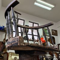 АНТИКА!!! Рядък бръснарски стол №1537, снимка 4 - Антикварни и старинни предмети - 35161863