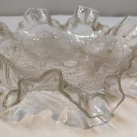 Бяло къдраво стъкло, снимка 4 - Антикварни и старинни предмети - 29675283