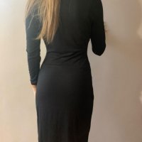 Черна рокля д. ръкав Разпродажба 10 лв. , снимка 2 - Рокли - 31809903