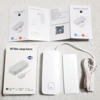 WiFi Сензор за вода, Tuya, Smart Life , датчик против наводнение аларма, снимка 1 - Друга електроника - 44297157