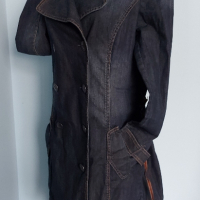 Марков дънков тренч - манто / голям размер "Esprit" , снимка 5 - Палта, манта - 44773641