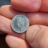 Рядка сребърна монета  в качество 50 лепта 1874 Гърция, снимка 1 - Нумизматика и бонистика - 44475122