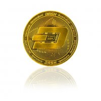 Даш монета / Dash Coin ( Dash ) - Златиста, снимка 1 - Нумизматика и бонистика - 26917683