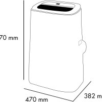 Мобилен климатик WiFi 13000 btu/h смарт управление Отопление Охлаждане с термопомпа, снимка 6 - Климатици - 44445789