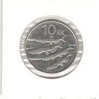 Iceland-10 Krónur-2008-KM# 29.1a-magnetic, снимка 4 - Нумизматика и бонистика - 44594571
