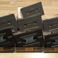 Хромни аудио касети
 Maxell XL II S 90/100,  Лот от 7бр, снимка 3 - Аудио касети - 44590680