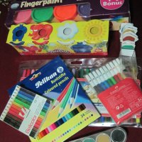 Флумастери, моливи, водни бои, бои за рисуване с пръсти и др., снимка 2 - Подаръци за рожден ден - 12863099