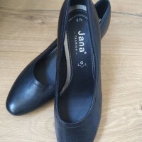 Естествена кожа обувки Jana (Germany), стелка-24.5-25см, снимка 1 - Дамски обувки на ток - 34166520