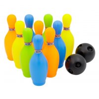 Детски комплект за боулинг с 10 кегли и 2 топки